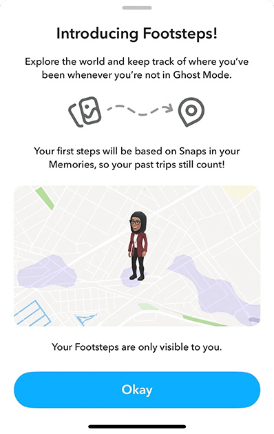 Snapchat Footsteps Feature: Tracks Your Travels on Snap Map